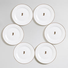 Load image into Gallery viewer, Pack of 6 starter plates 8&quot; - Flat Plate - &#39;More is More&#39;
