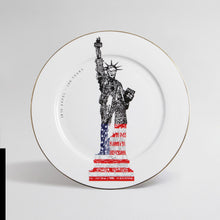 Load image into Gallery viewer, IRIS APFEL ‘CELEBRATION - STARS’N’STRIPES’ - plate 12&quot;
