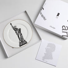Load image into Gallery viewer, IRIS APFEL ‘CELEBRATION - JUST BLACK’ - plate 12&quot;
